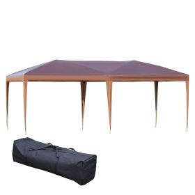 Outsunny 10' x 19.2' Pop Up Canopy Tent, Heavy Duty Tents for Parties, Outdoor Instant Gazebo Sun Shade Shelter with Carry Bag for Catering, Even